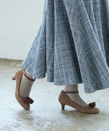 JELLY BEANS | 2WAYラッフルリボンストラップパンプス<ふわさら>(204-62834)JELLY BEANS(ジェリービーンズ)(パンプス)