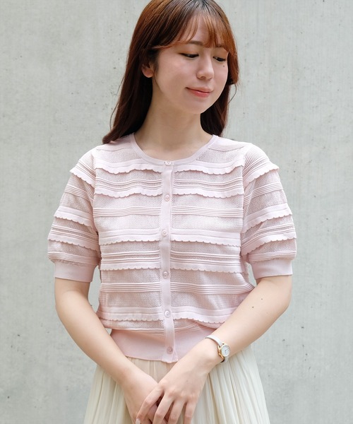 Strawberry Fields ストロベリーフィールズ のカーディガン ボレロ フロリアコットン トップス カーディガン ボレロ フロリアコットン カーディガン カーディガン ボレロ Strawberry Fields ストロベリーフィールズ のファッション