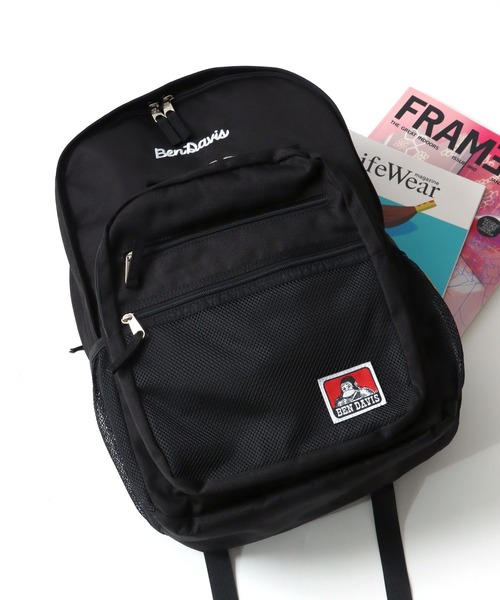 BEN DAVIS(ベンデイビス)の「BEN DAVIS/ベンデイビス 30L MESH XL BACKPACK バックパック(バックパック/リュック・メンズ・ブラック系その他3/ブラック系その他2/ブラック系その他/ブラック/ホワイト/パープル・FREE)」の9枚目の写真