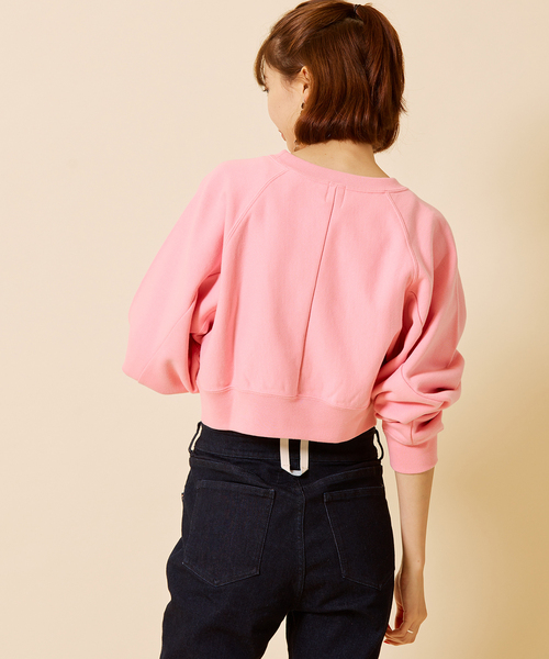 U by SPICK&SPAN（ユーバイスピックアンドスパン）の「マイクロスウェットトップス（スウェット・レディース・ピンク/バーガンディー・FREE）」の15枚目の写真