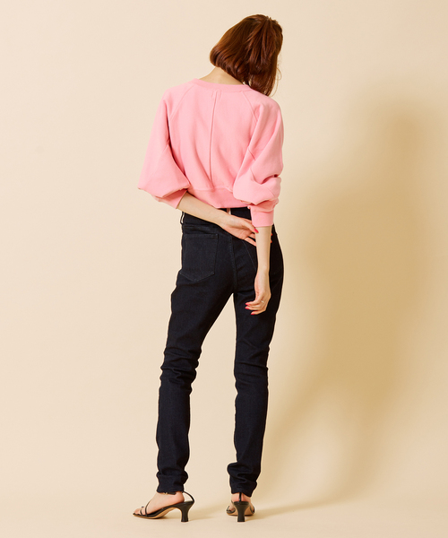 U by SPICK&SPAN（ユーバイスピックアンドスパン）の「マイクロスウェットトップス（スウェット・レディース・ピンク/バーガンディー・FREE）」の19枚目の写真