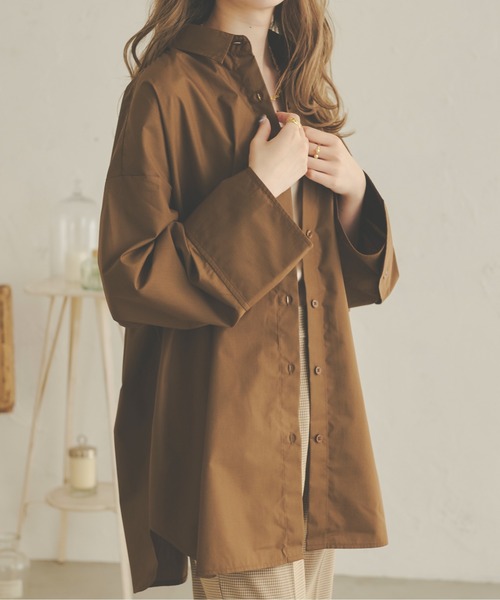 Ambre Neige(アンブルネージュ)の「ビッグスリーブシャツ/【WEB/EC限定商品】(シャツ/ブラウス・レディース・ダークブラウン/ベージュ/オフホワイト/クリーム・FREE)」の3枚目の写真