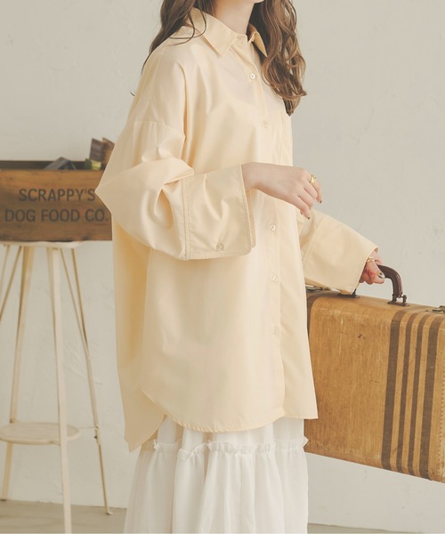 Ambre Neige(アンブルネージュ)の「ビッグスリーブシャツ/【WEB/EC限定商品】(シャツ/ブラウス・レディース・ダークブラウン/ベージュ/オフホワイト/クリーム・FREE)」の4枚目の写真