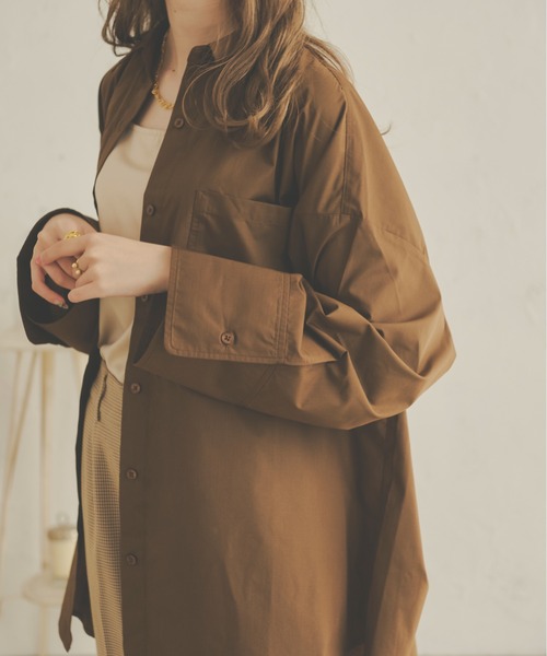 Ambre Neige(アンブルネージュ)の「ビッグスリーブシャツ/【WEB/EC限定商品】(シャツ/ブラウス・レディース・ダークブラウン/ベージュ/オフホワイト/クリーム・FREE)」の8枚目の写真