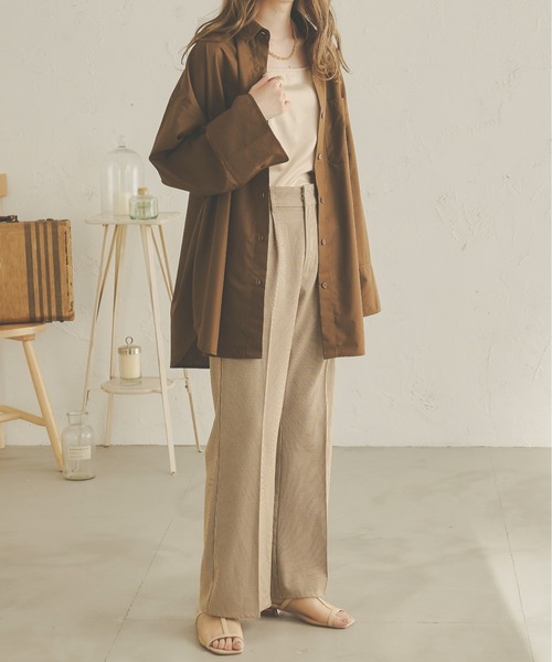 Ambre Neige(アンブルネージュ)の「ビッグスリーブシャツ/【WEB/EC限定商品】(シャツ/ブラウス・レディース・ダークブラウン/ベージュ/オフホワイト/クリーム・FREE)」の11枚目の写真