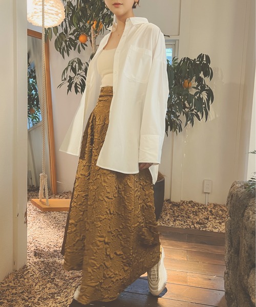 Ambre Neige(アンブルネージュ)の「ビッグスリーブシャツ/【WEB/EC限定商品】(シャツ/ブラウス・レディース・ダークブラウン/ベージュ/オフホワイト/クリーム・FREE)」の7枚目の写真