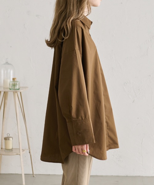 Ambre Neige(アンブルネージュ)の「ビッグスリーブシャツ/【WEB/EC限定商品】(シャツ/ブラウス・レディース・ダークブラウン/ベージュ/オフホワイト/クリーム・FREE)」の14枚目の写真