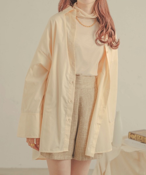 Ambre Neige(アンブルネージュ)の「ビッグスリーブシャツ/【WEB/EC限定商品】(シャツ/ブラウス・レディース・ダークブラウン/ベージュ/オフホワイト/クリーム・FREE)」の19枚目の写真