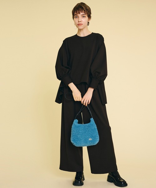 LANVIN en Bleu(ランバンオンブルー)の「【VERY掲載】ボアバッグ(ショルダーバッグ・レディース・オフホワイト/ブルー・FREE)」の5枚目の写真