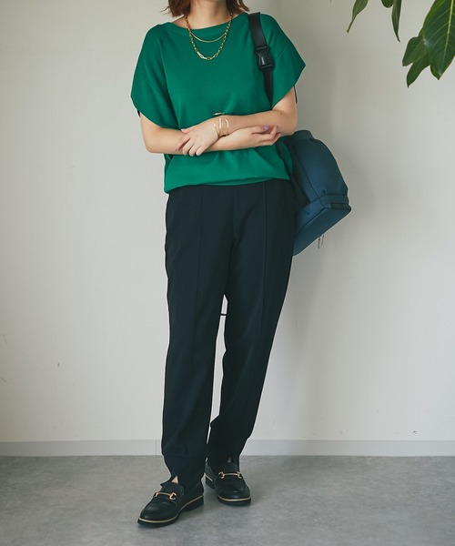 un dix cors(アンディコール)の「大人のリラックスパンツ ジョガーパンツ(その他パンツ・レディース・ライトグレー/ネイビー/キャメル・FREE)」の14枚目の写真