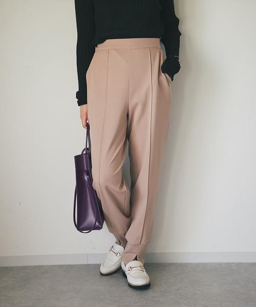 un dix cors(アンディコール)の「大人のリラックスパンツ ジョガーパンツ(その他パンツ・レディース・ライトグレー/ネイビー/キャメル・FREE)」の8枚目の写真