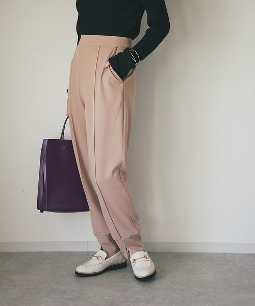 un dix cors(アンディコール)の「大人のリラックスパンツ ジョガーパンツ(その他パンツ・レディース・ライトグレー/ネイビー/キャメル・FREE)」の16枚目の写真