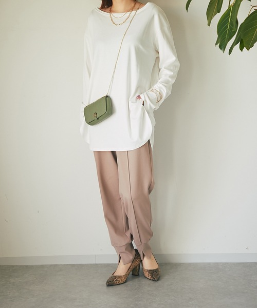 un dix cors(アンディコール)の「大人のリラックスパンツ ジョガーパンツ(その他パンツ・レディース・ライトグレー/ネイビー/キャメル・FREE)」の21枚目の写真