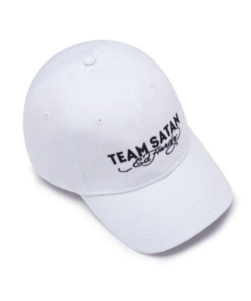 Never mind the XU / Chikashitsu+（ネバーマインド ザ エックスユー / チカシツプラス）の「【TEAM SATAN × ED HARDY/チームサタン×エドハーディー】TIGER CAP / キャップ トライバル タトゥー Y2K（キャップ・メンズ・ホワイト/ブラック/ピンク・ONE SIZE）」の2枚目の写真