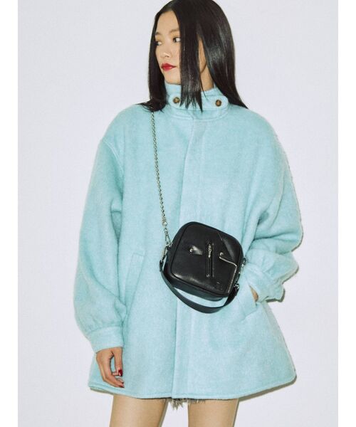 jouetie（ジュエティ）の「フレアスライバーコート（その他アウター・レディース・ライトブルー/ブラック/オフホワイト/グリーン・MEDIUM）」の4枚目の写真