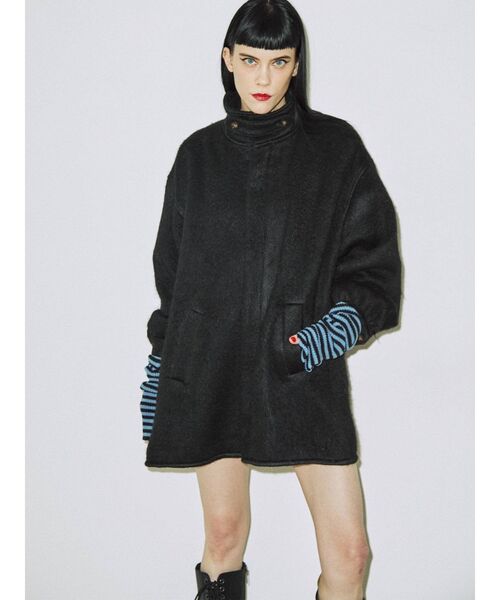 jouetie（ジュエティ）の「フレアスライバーコート（その他アウター・レディース・ライトブルー/ブラック/オフホワイト/グリーン・MEDIUM）」の6枚目の写真