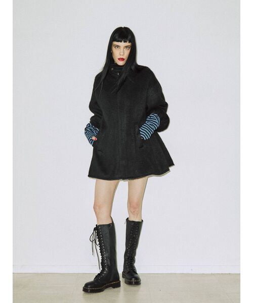 jouetie（ジュエティ）の「フレアスライバーコート（その他アウター・レディース・ライトブルー/ブラック/オフホワイト/グリーン・MEDIUM）」の9枚目の写真