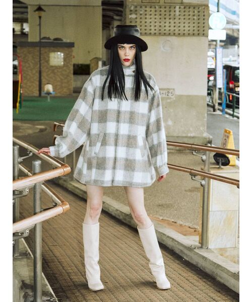 jouetie（ジュエティ）の「フレアスライバーコート（その他アウター・レディース・ライトブルー/ブラック/オフホワイト/グリーン・MEDIUM）」の16枚目の写真