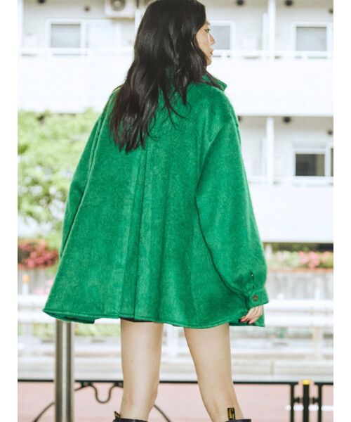 jouetie（ジュエティ）の「フレアスライバーコート（その他アウター・レディース・ライトブルー/ブラック/オフホワイト/グリーン・MEDIUM）」の22枚目の写真