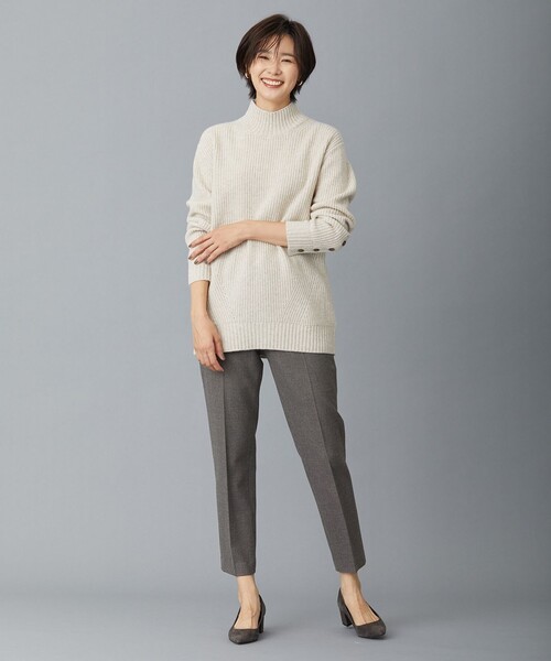 J.PRESS(ジェイプレス)の「【洗える】チェルビックチェック テーパード パンツ(その他パンツ・レディース・ブラウン系3/グレー系3・T15/T17/T13)」の6枚目の写真