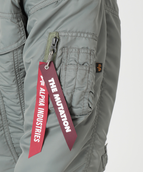 Alpha Industries（アルファインダストリーズ）の「【ALPHA / アルファ】別注 TRUCKER JACKET（ミリタリージャケット・メンズ・グレー/ブラック・LARGE/SMALL/MEDIUM）」の8枚目の写真