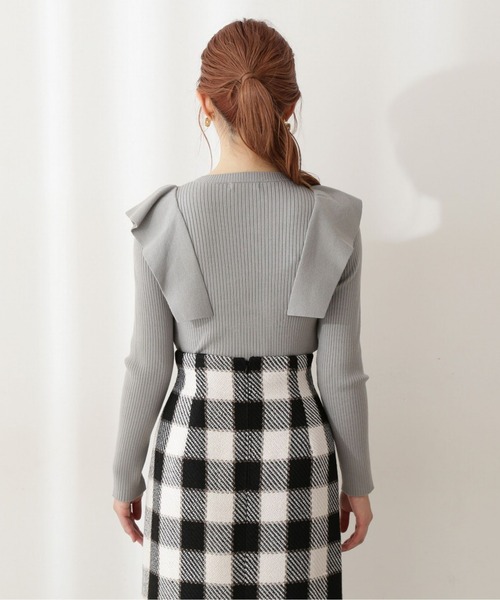 PROPORTION BODY DRESSING(プロポーションボディドレッシング)の「フレアディティールニット / 1212270013(ニット/セーター・レディース・ブラック/ライトグリーン/ホワイト系その他・FREE)」の11枚目の写真