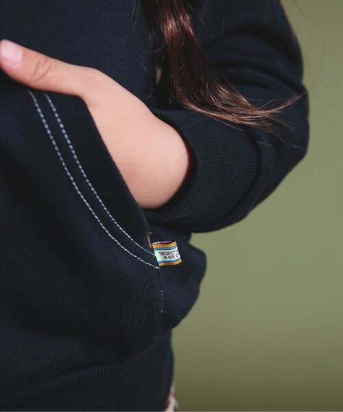 BREEZE（ブリーズ）の「スタンダードパーカー（パーカー・キッズ・ブルー/グリーン/グレー/ピンク/ブラック・100/110/120/130/90/140/80）」の14枚目の写真