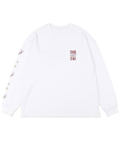 NASTY KICK（ナスティーキック）の「A'GEM/9 × .kom『NASTYKICK/NS+K/ナスティーキック』Bungy Longsleeve/バンジーロングスリーブ（Tシャツ/カットソー・メンズ・ホワイト/ブラック・M/L）」の15枚目の写真