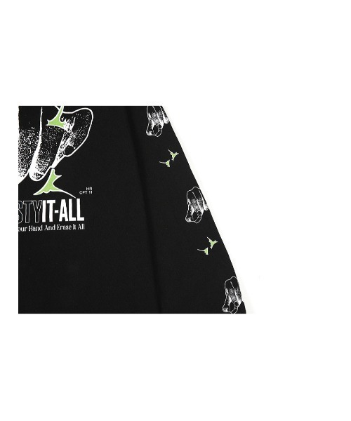 NASTY KICK（ナスティーキック）の「A'GEM/9 × .kom『NASTYKICK/NS+K/ナスティーキック』Bungy Longsleeve/バンジーロングスリーブ（Tシャツ/カットソー・メンズ・ホワイト/ブラック・M/L）」の5枚目の写真