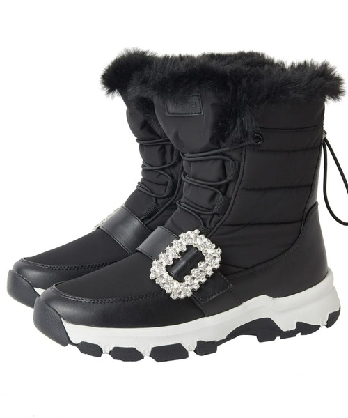 diana（プラスダイアナ）の「【ミドル丈】クリスタルバックル スノー