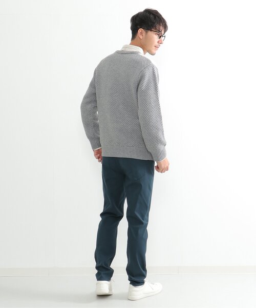ikka(イッカ)の「【洗濯機で洗える】ブロック切り替えニット(ニット/セーター・メンズ・ネイビー/オフホワイト/グレー・S/M/XL/L)」の15枚目の写真