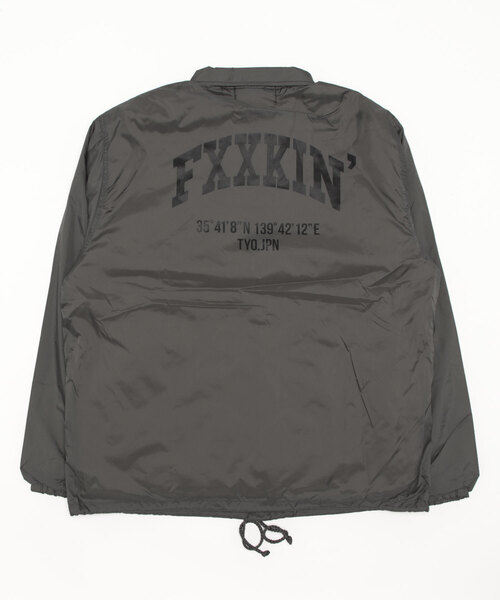 LIBERTY CITY（リバティシティ）の「【LIBERTY CITY/リバティーシティ】 [FXXKIN] 裏ファー・コーチジャケット（ナイロンジャケット・メンズ・ブラック/グレー・2/4/3）」の12枚目の写真