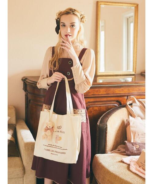 Maison de FLEUR（メゾンドフルール）の「ベア刺繍トートバッグ