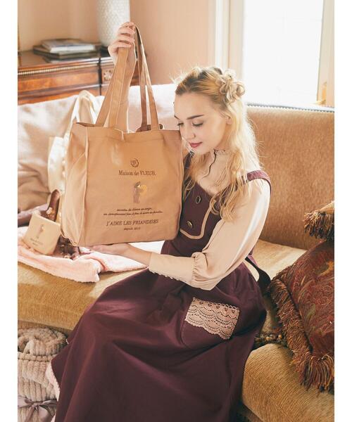 Maison de FLEUR（メゾンドフルール）の「ベア刺繍トートバッグ