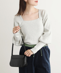 Oriens JOURNAL STANDARD（オリエンス ジャーナルスタンダード）の「【"GOOD GIRL” / グッドガール】スクエアネックニット（ニット/セーター・レディース）」