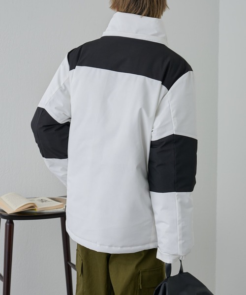 COLONY 2139（コロニートゥーワンスリーナイン）の「撥水キリカエ中綿ジャケット（ダウンベスト・メンズ・ブラック/カーキ/グレー/ベージュ/ネイビー/ホワイト・MEDIUM/LARGE/X-LARGE）」の12枚目の写真