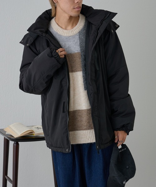 COLONY 2139（コロニートゥーワンスリーナイン）の「撥水キリカエ中綿ジャケット（ダウンベスト・メンズ・ブラック/カーキ/グレー/ベージュ/ネイビー/ホワイト・MEDIUM/LARGE/X-LARGE）」の22枚目の写真