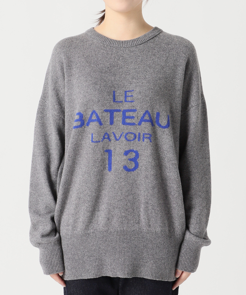 ●限定セール 美品 SLOBE IENA LE BATEAU ロゴニット 値引きする SLOBE IENA（スローブイエナ）の「LE BATEAU