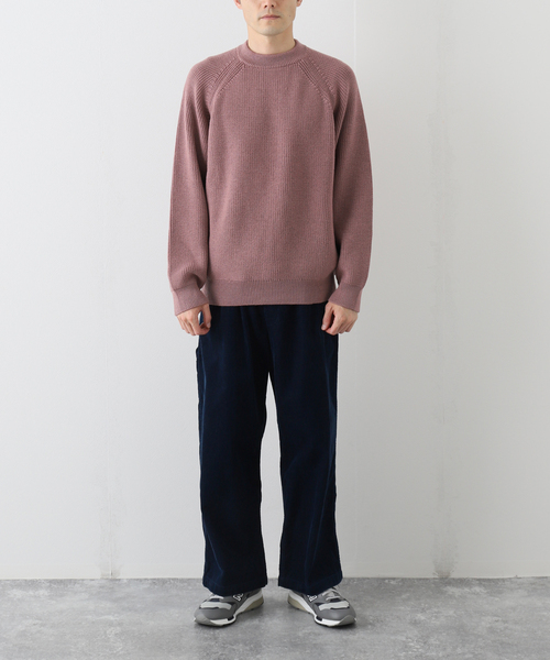 Arpenteur（ アーペントル）の「【ARPENTEUR / アーペントル】 PLANO（ニット/セーター・メンズ・チャコールグレー/ピンク・MEDIUM/LARGE）」の3枚目の写真