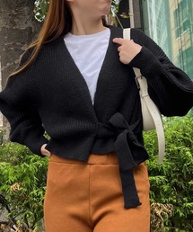 Twinkle;pm | サイドリボンニットカーディガン(カーディガン/ボレロ)