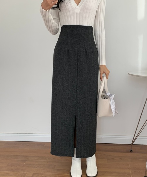 ECLIN（エクラン）の「バックリボンセンタースリットタイトスカート（スカート・レディース・ブラウン/ベージュ/ブラック・S/M）」の8枚目の写真