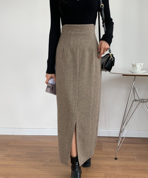 ECLIN（エクラン）の「バックリボンセンタースリットタイトスカート（スカート・レディース・ブラウン/ベージュ/ブラック・S/M）」の19枚目の写真
