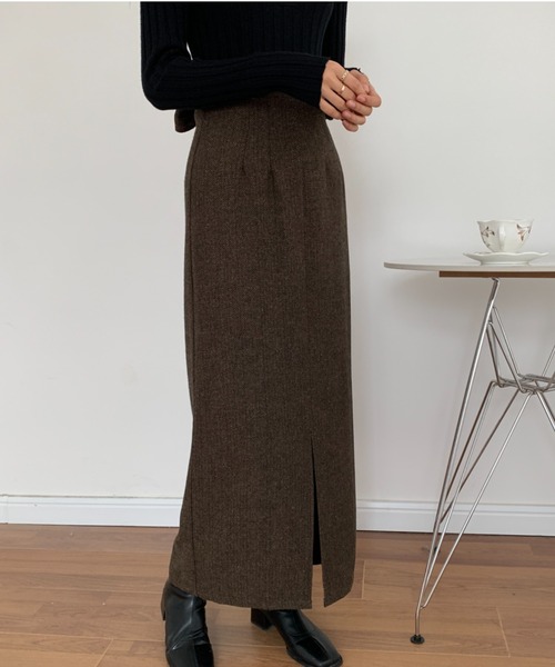 ECLIN（エクラン）の「バックリボンセンタースリットタイトスカート（スカート・レディース・ブラウン/ベージュ/ブラック・S/M）」の10枚目の写真
