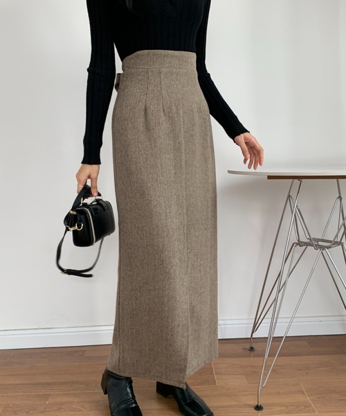ECLIN（エクラン）の「バックリボンセンタースリットタイトスカート（スカート・レディース・ブラウン/ベージュ/ブラック・S/M）」の16枚目の写真