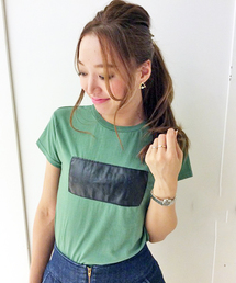 VENCEEXCHANGE | ロゴカタオシアップリケT (Tシャツ/カットソー)