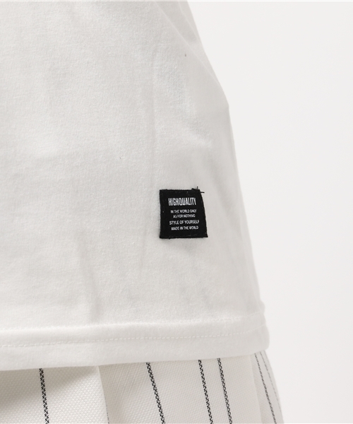 VENCEEXCHANGE(ヴァンスエクスチェンジ)の「ロゴ型押しアップリケT (Tシャツ/カットソー・レディース・ホワイト/グレー/イエロー/その他32・MEDIUM)」の13枚目の写真