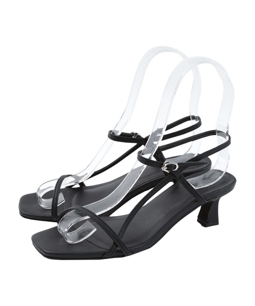 UR'S（ユアーズ）の「ナローアンクルストラップサンダル（サンダル・レディース・ブラック/アイボリー/ブラウン/ゴールド・S/M/L/LL）」の20枚目の写真