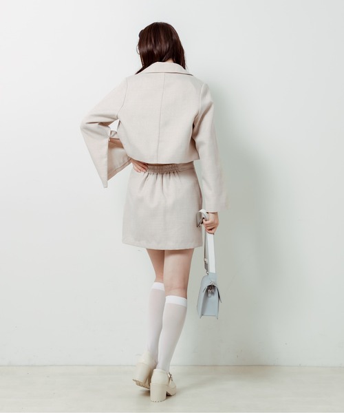 OLIVE des OLIVE(オリーブデオリーブ)の「【WEB限定カラー有】袖スリットテーラードジャケット(テーラードジャケット・レディース・ブラック/クリーム/ブラウン/ベージュ/ネイビー/ライトベージュ/サックスブルー・FREE)」の13枚目の写真