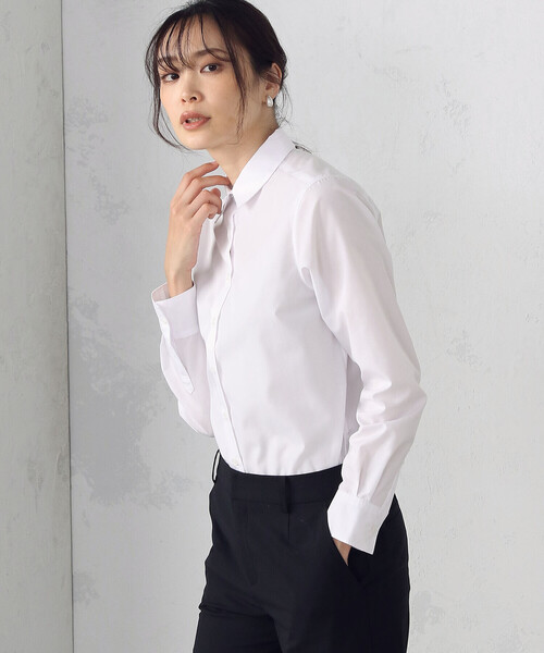 COMME CA ISM（コムサイズム）の「ベーシックシャツ（シャツ/ブラウス・レディース・ホワイト・SMALL/MEDIUM/LARGE）」の3枚目の写真