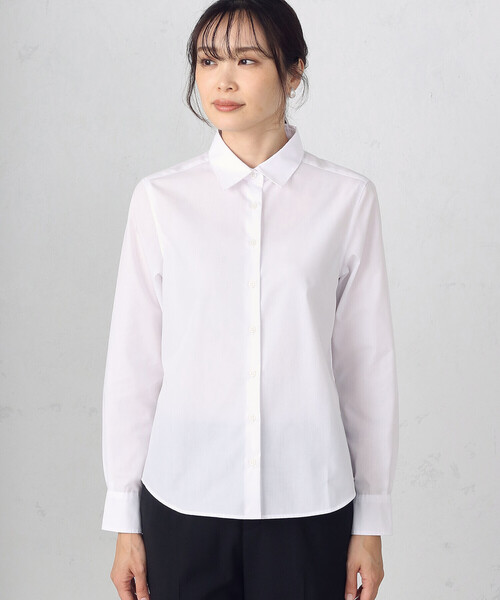COMME CA ISM（コムサイズム）の「ベーシックシャツ（シャツ/ブラウス・レディース・ホワイト・SMALL/MEDIUM/LARGE）」の4枚目の写真